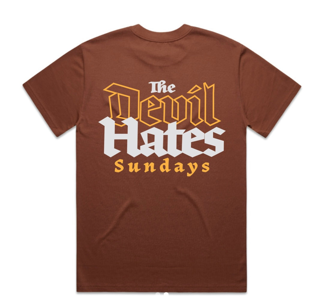 The Devil Hates Sundays Heavy Tee