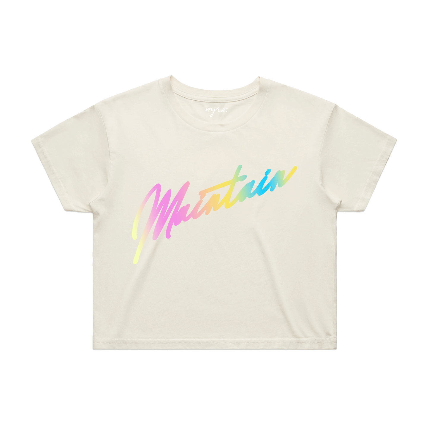 Maintain Iridescent Crop Tee