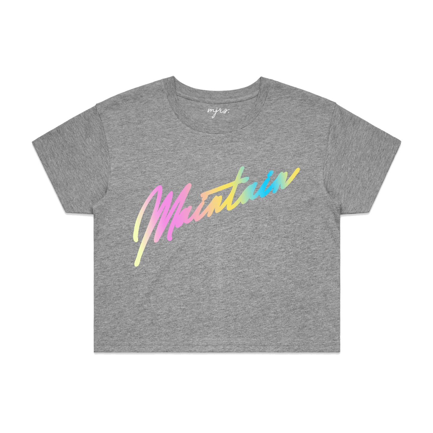 Maintain Iridescent Crop Tee