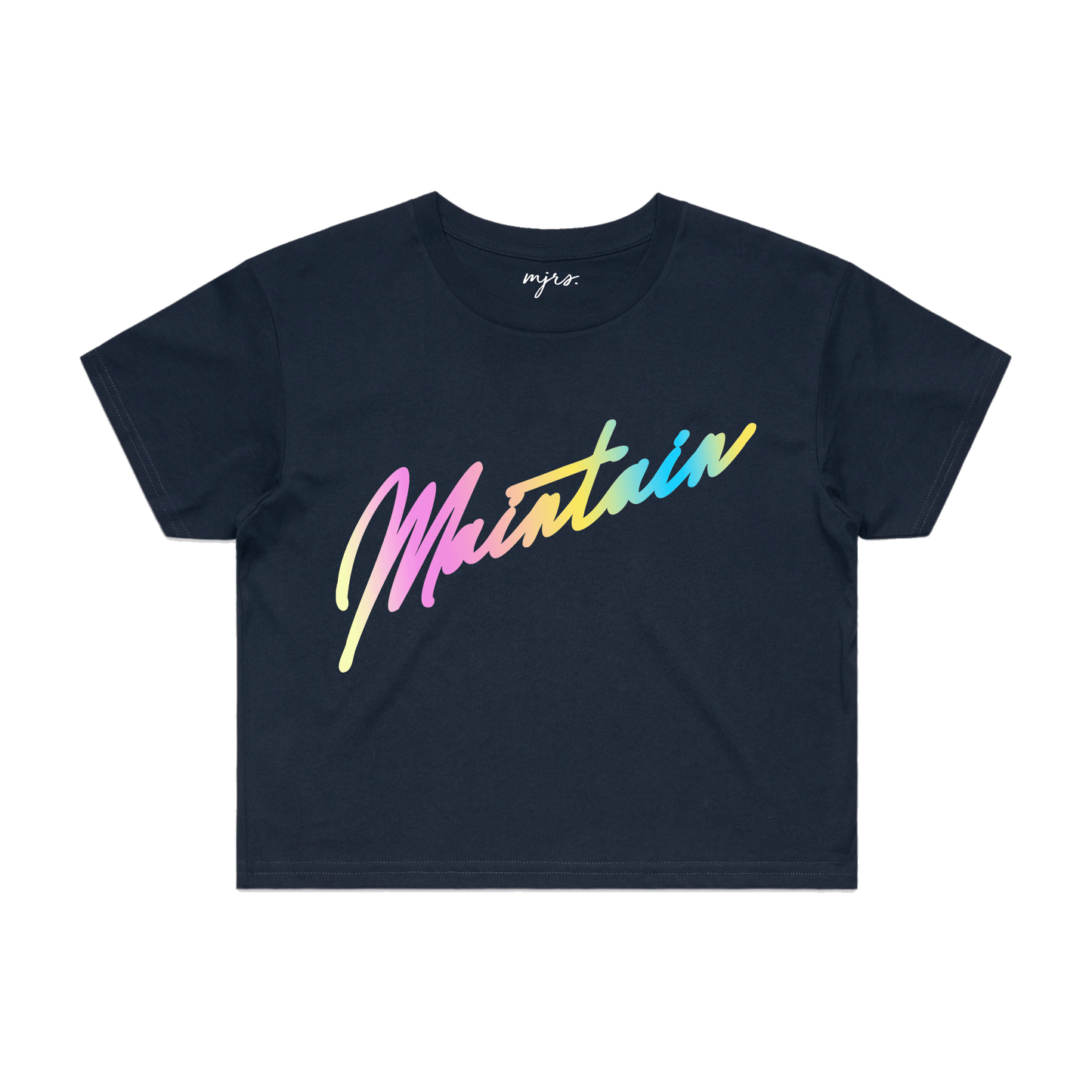 Maintain Iridescent Crop Tee