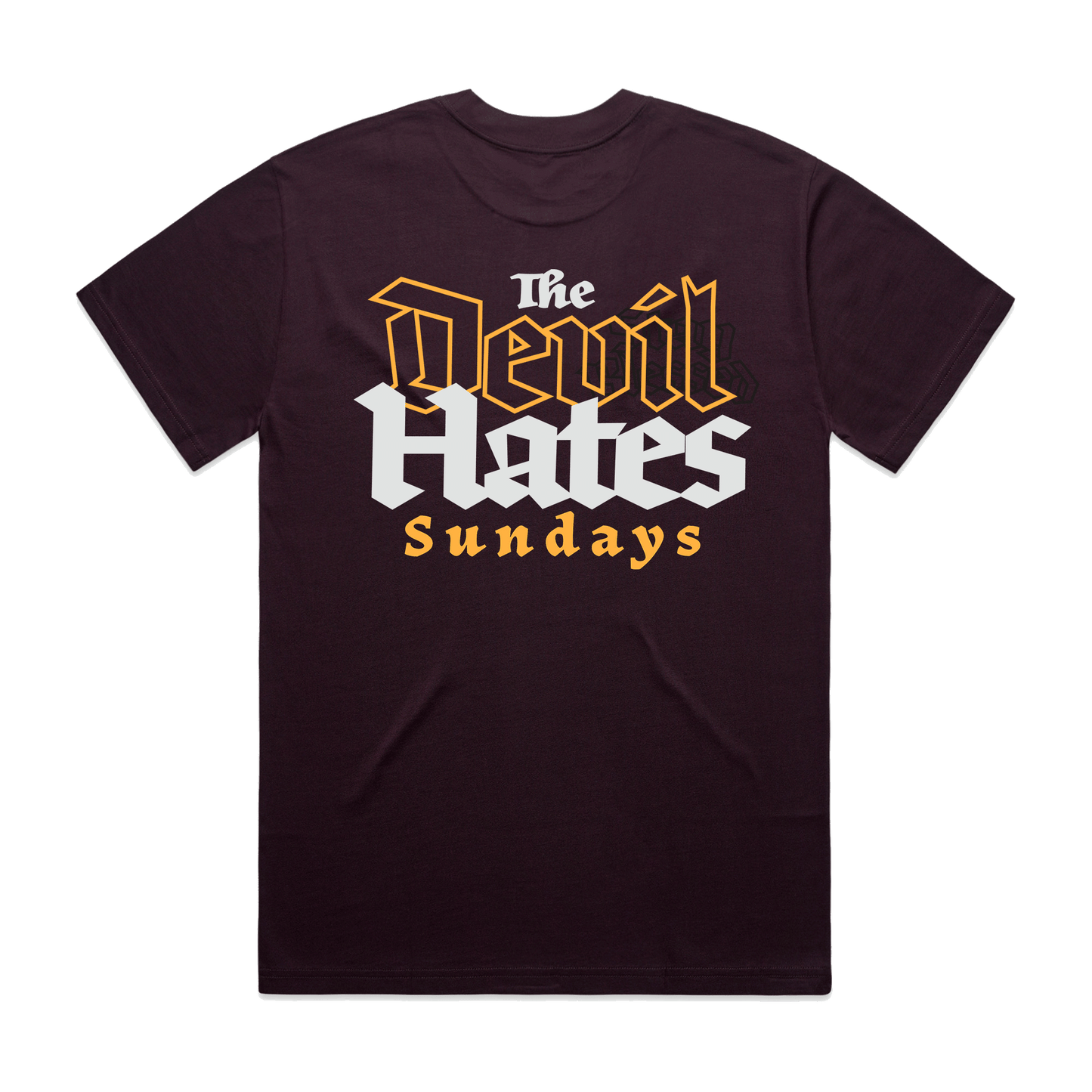 The Devil Hates Sundays Heavy Tee