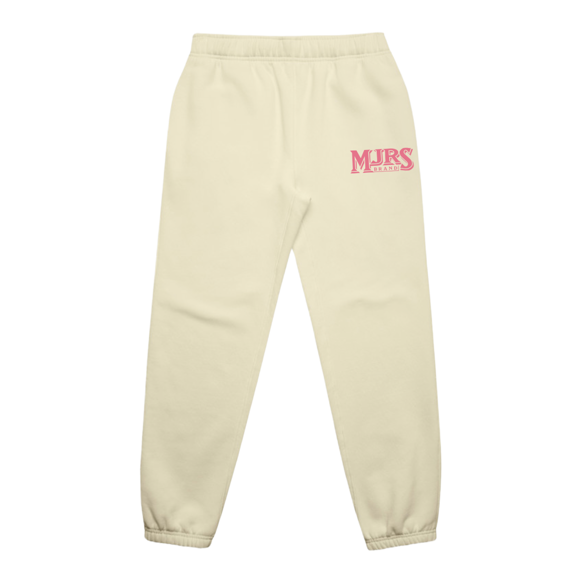 butter sweatpants with pink design