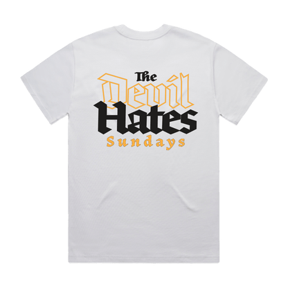 The Devil Hates Sundays Heavy Tee